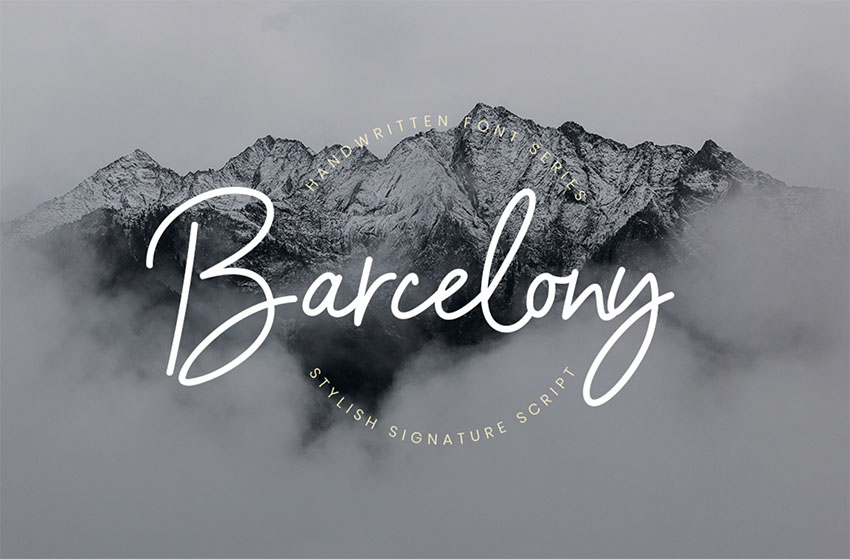 BARCELONY - Tattoo Script Font